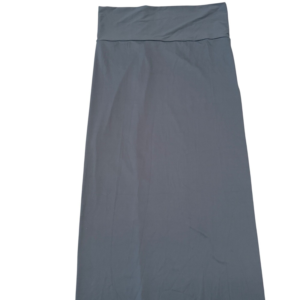 SKIMS Swim Skirt  Long Slip Dress with‎ Slit Gunmetal 3X
